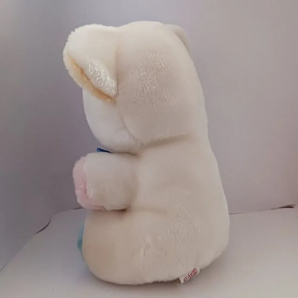 Sugar Loaf Teddy Bear Multi-Colored Pastel Sitting 1997 Boulder Co Vintage Plush